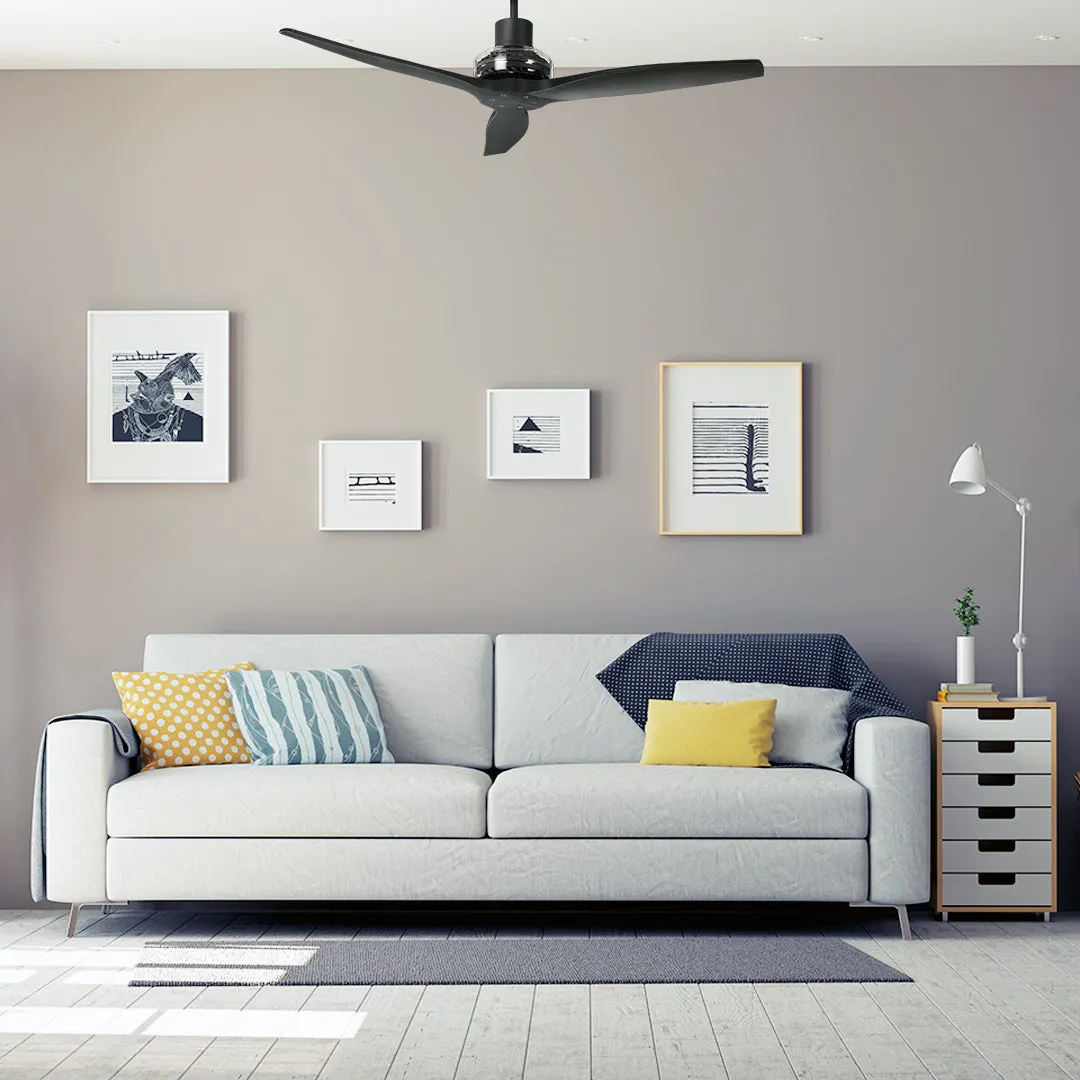 Black Star Propeller Indoor Outdoor Ceiling Fan