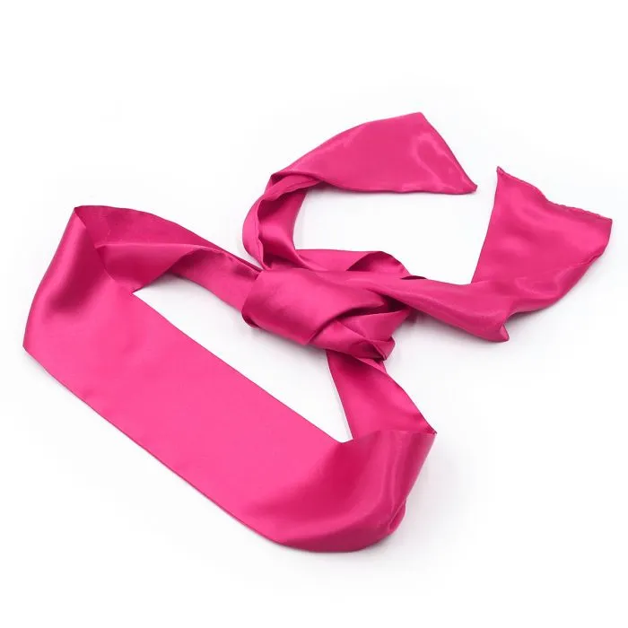 Blinddoek Van Roze Satijn