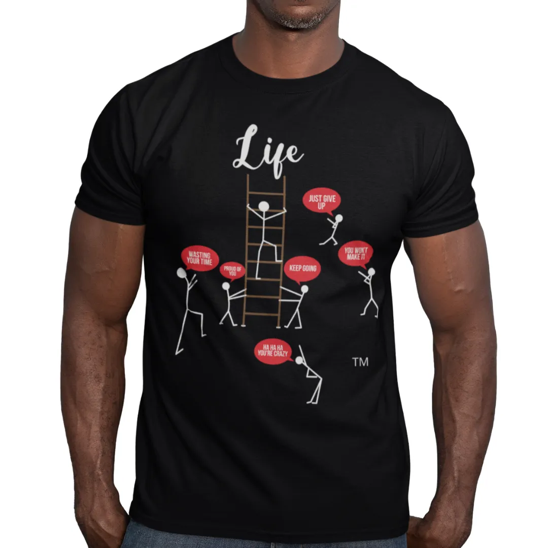 Blue Cavalz Unisex Ladder of Life short sleeves printed T shirt
