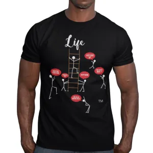 Blue Cavalz Unisex Ladder of Life short sleeves printed T shirt