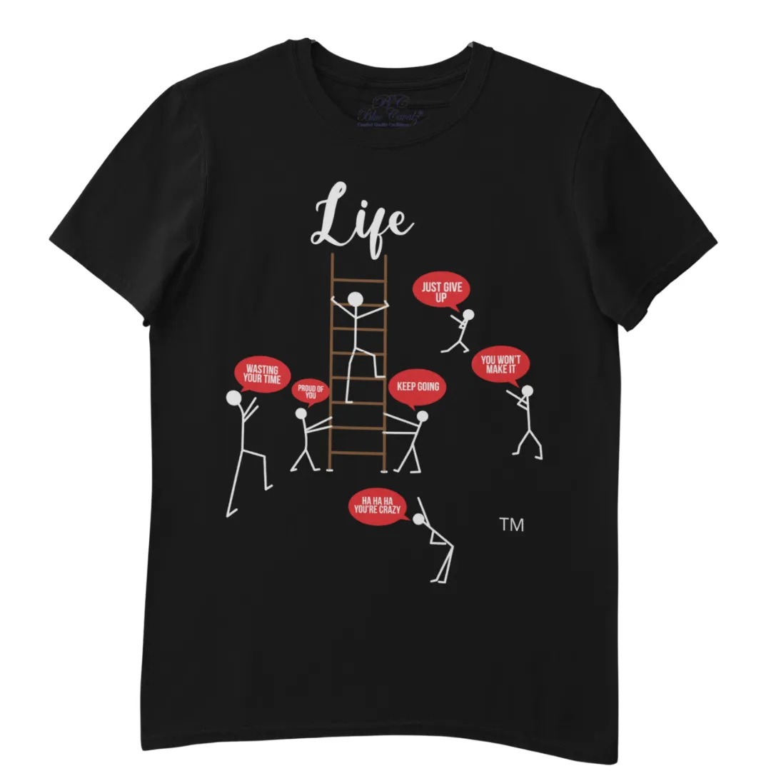 Blue Cavalz Unisex Ladder of Life short sleeves printed T shirt