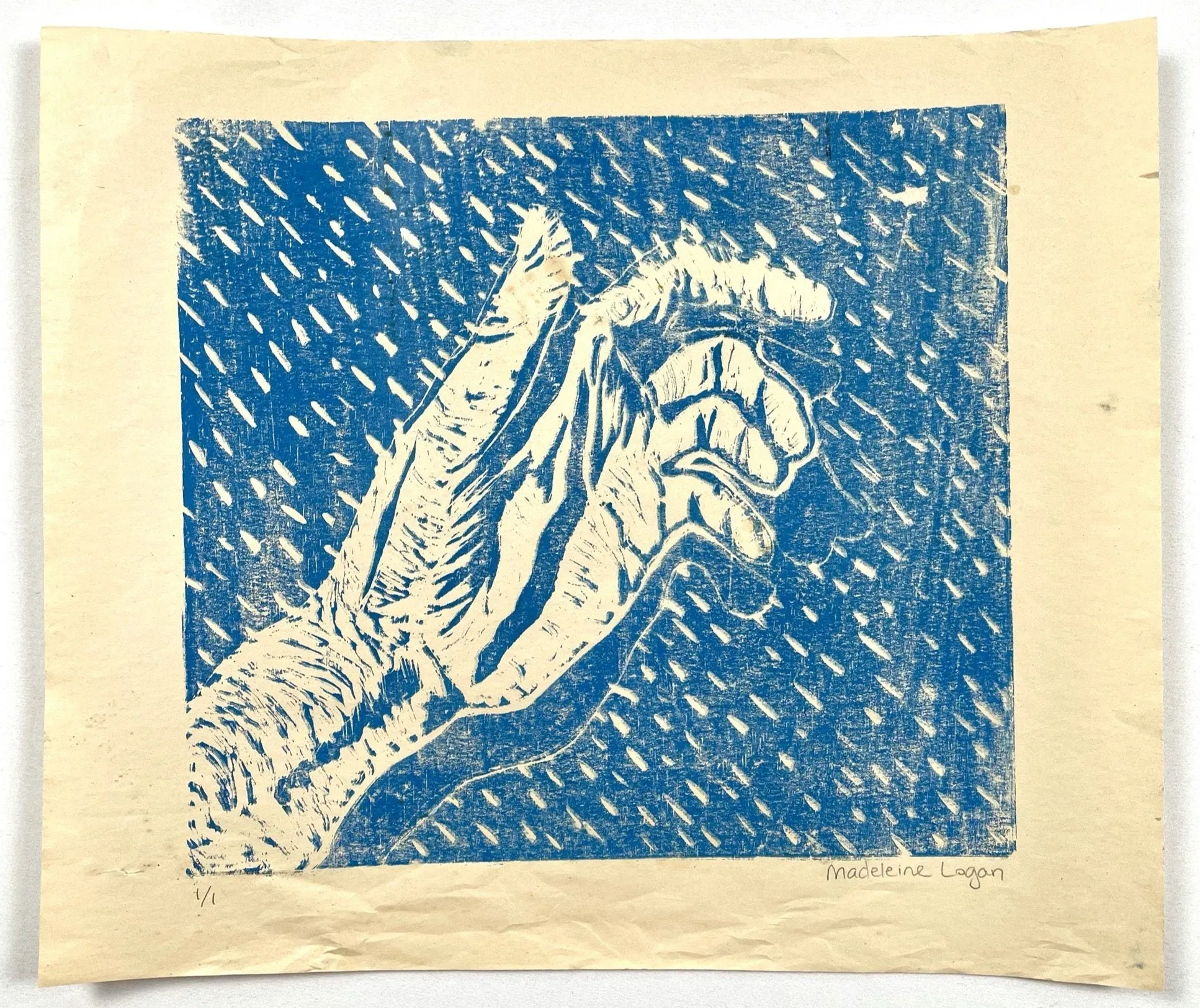 Blue Hand Rain