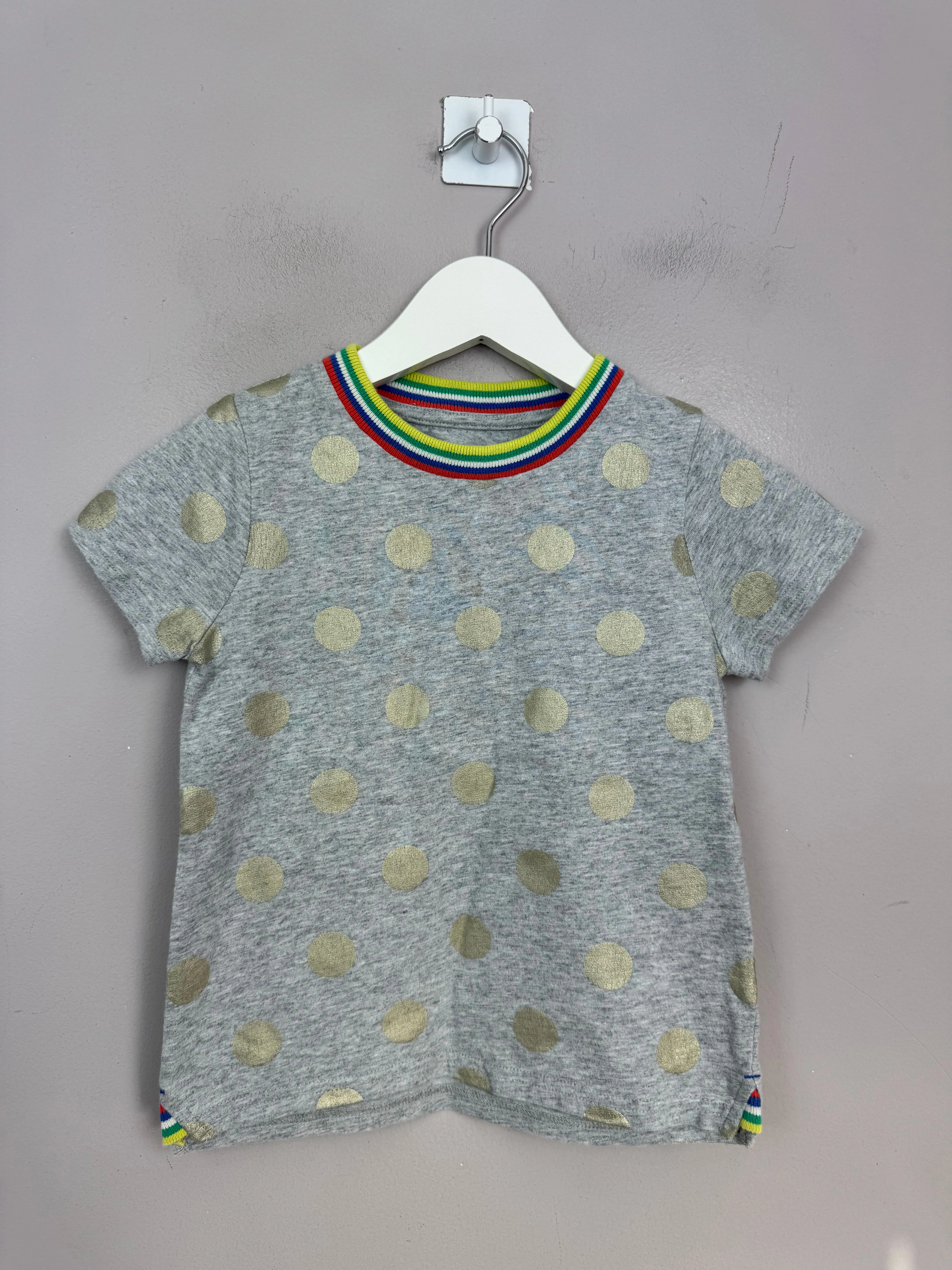 Boden grey spot t-shirt 3-4y