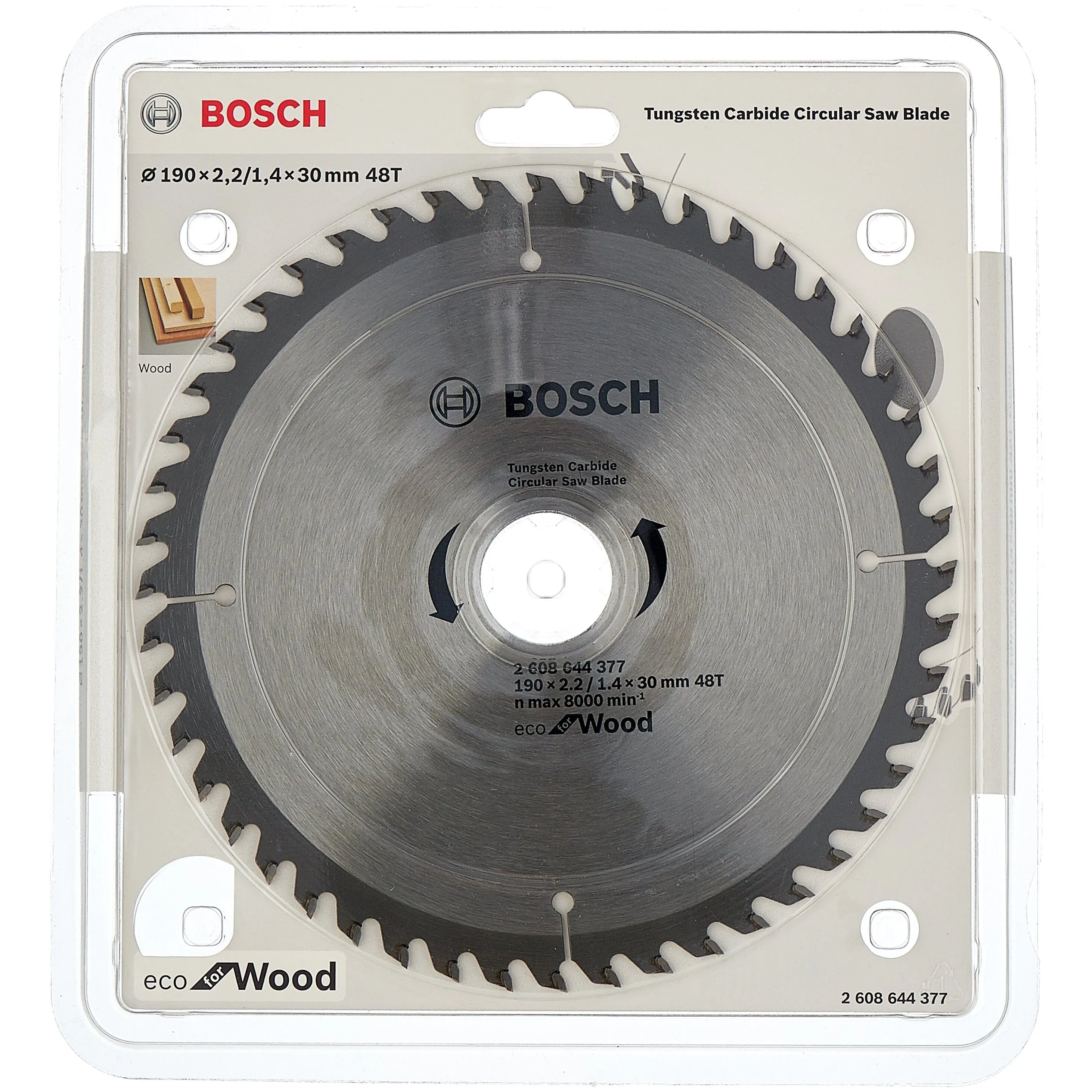 Bosch Circular Saw Blade Eco for wood 190 x 30 Z48