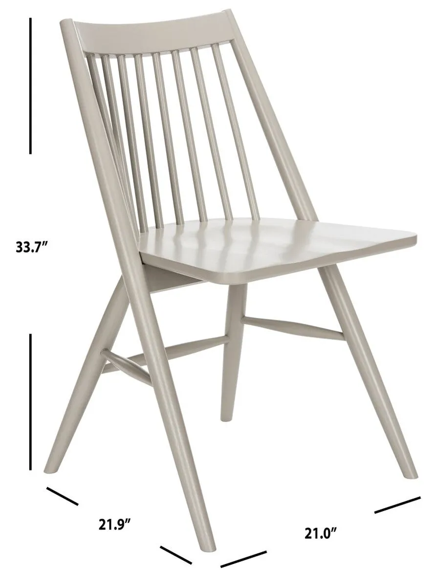 Brand new set of 2 Sleek Grey Dining Chairs! Grey Cody Solid Wood Side Chair (Set of 2)! Retails $470 