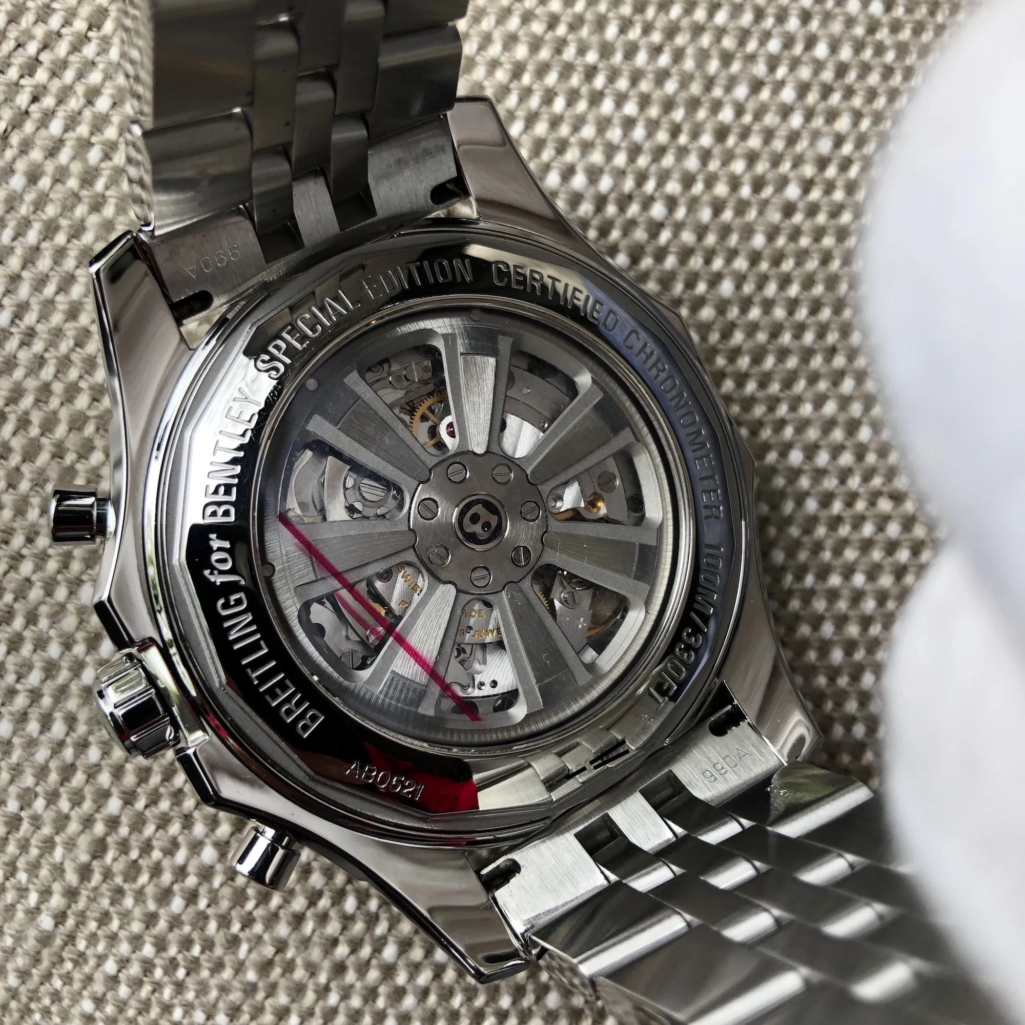 Breitling for Bentley AB0521U4 B05 Unitime Stainless Steel Chronograph 49mm Automatic Wristwatch