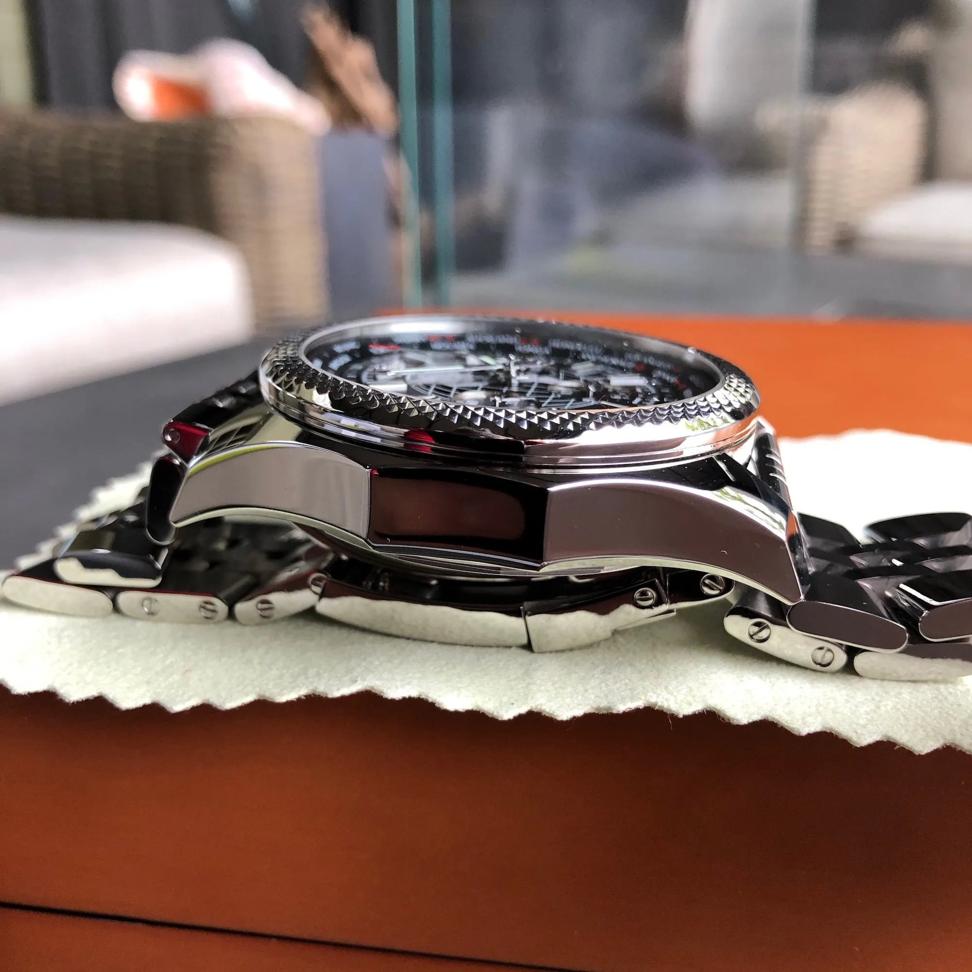 Breitling for Bentley AB0521U4 B05 Unitime Stainless Steel Chronograph 49mm Automatic Wristwatch