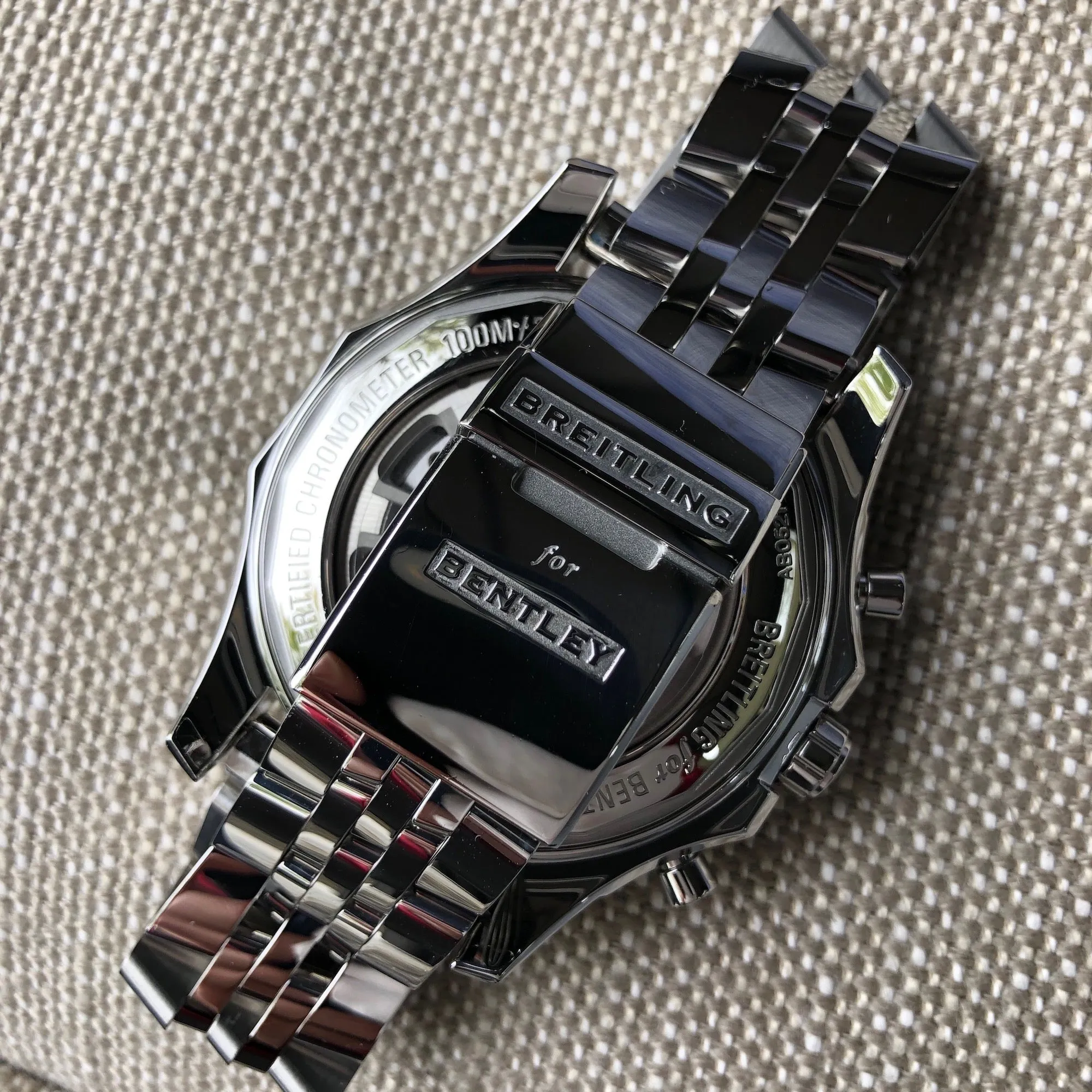 Breitling for Bentley AB0521U4 B05 Unitime Stainless Steel Chronograph 49mm Automatic Wristwatch