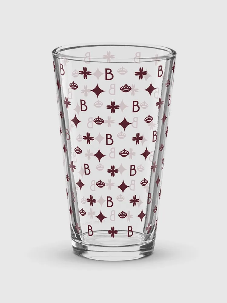 Bridgerton B Shaker Pint Glass