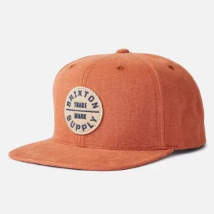 Brixton Oath III Snapback Cap Caramel