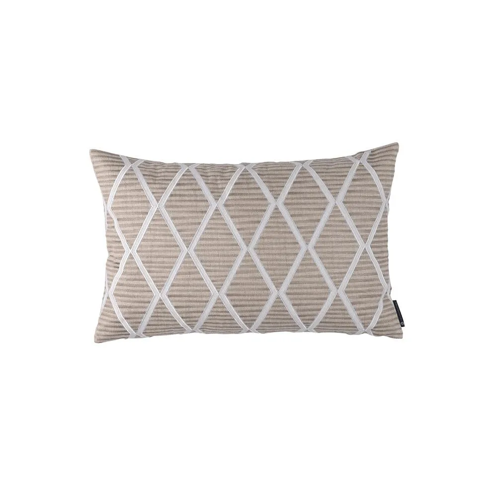 Brook Sm. Rect. Pillow Natural White Dk Natural 14X22
