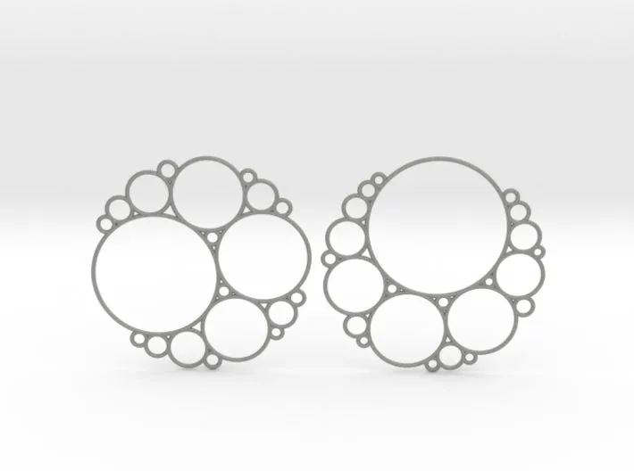 Bubbly Apollonian Earrings (Nylon)