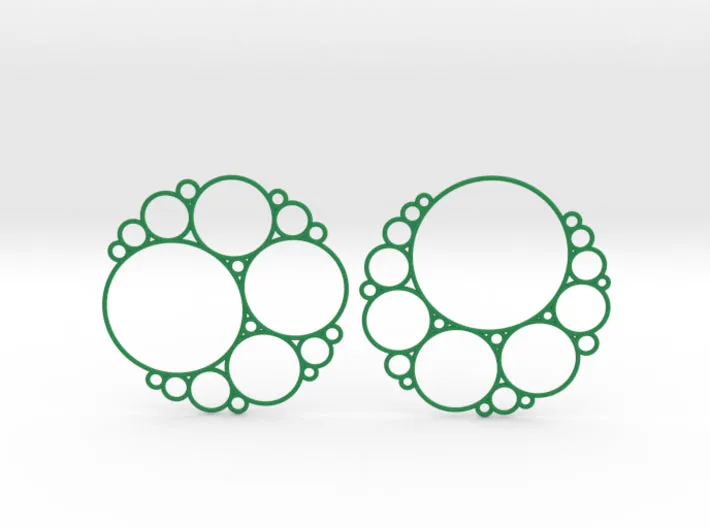 Bubbly Apollonian Earrings (Nylon)