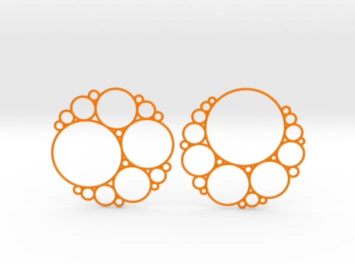 Bubbly Apollonian Earrings (Nylon)