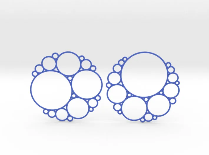Bubbly Apollonian Earrings (Nylon)