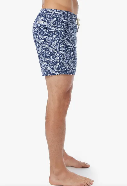 Bungalow Trunk - Navy Crocodile