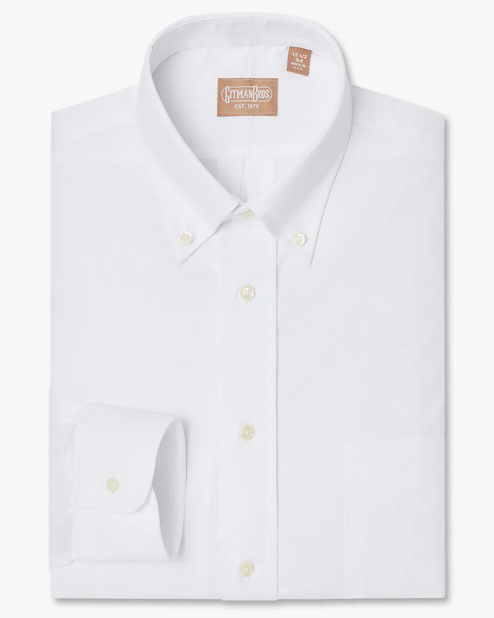 Button Down Mini Twill White - Classic