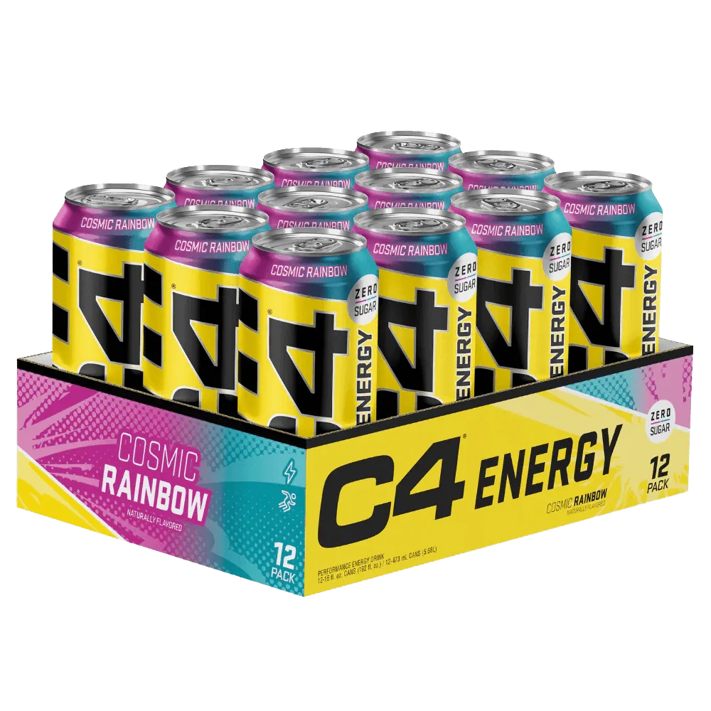 C4 Energy Carbonated Cosmic Rainbow - 12x500ml.