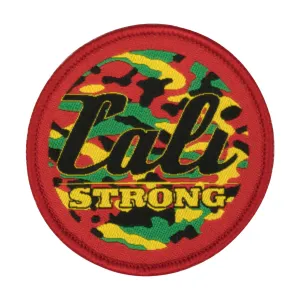 CALI Strong Urban Camo Rasta Round Hook-and-Loop Morale Patch
