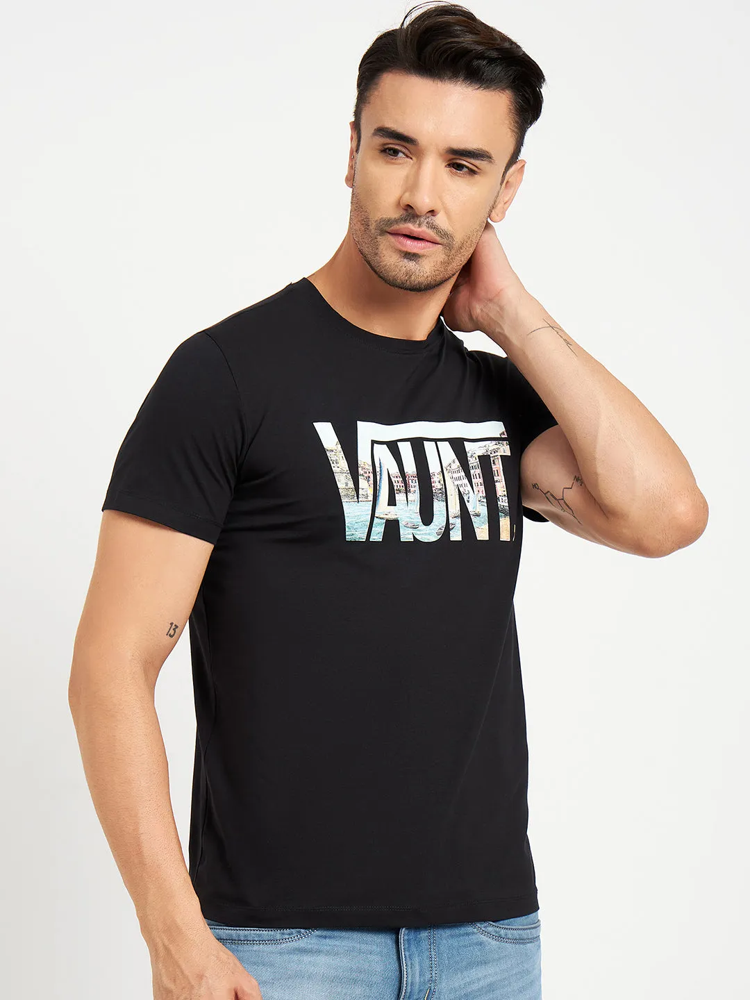 Camla Black T- Shirt For Men