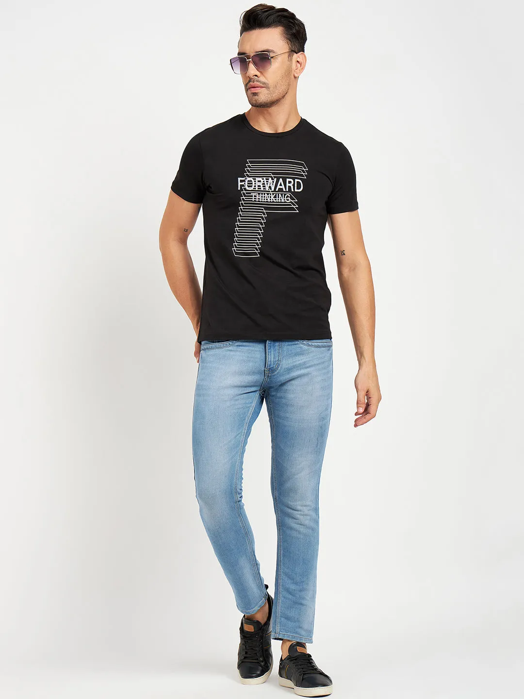 Camla Black T- Shirt For Men