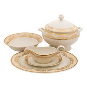 CARAMEL IVORY CHINA SPECIAL SERVING SET