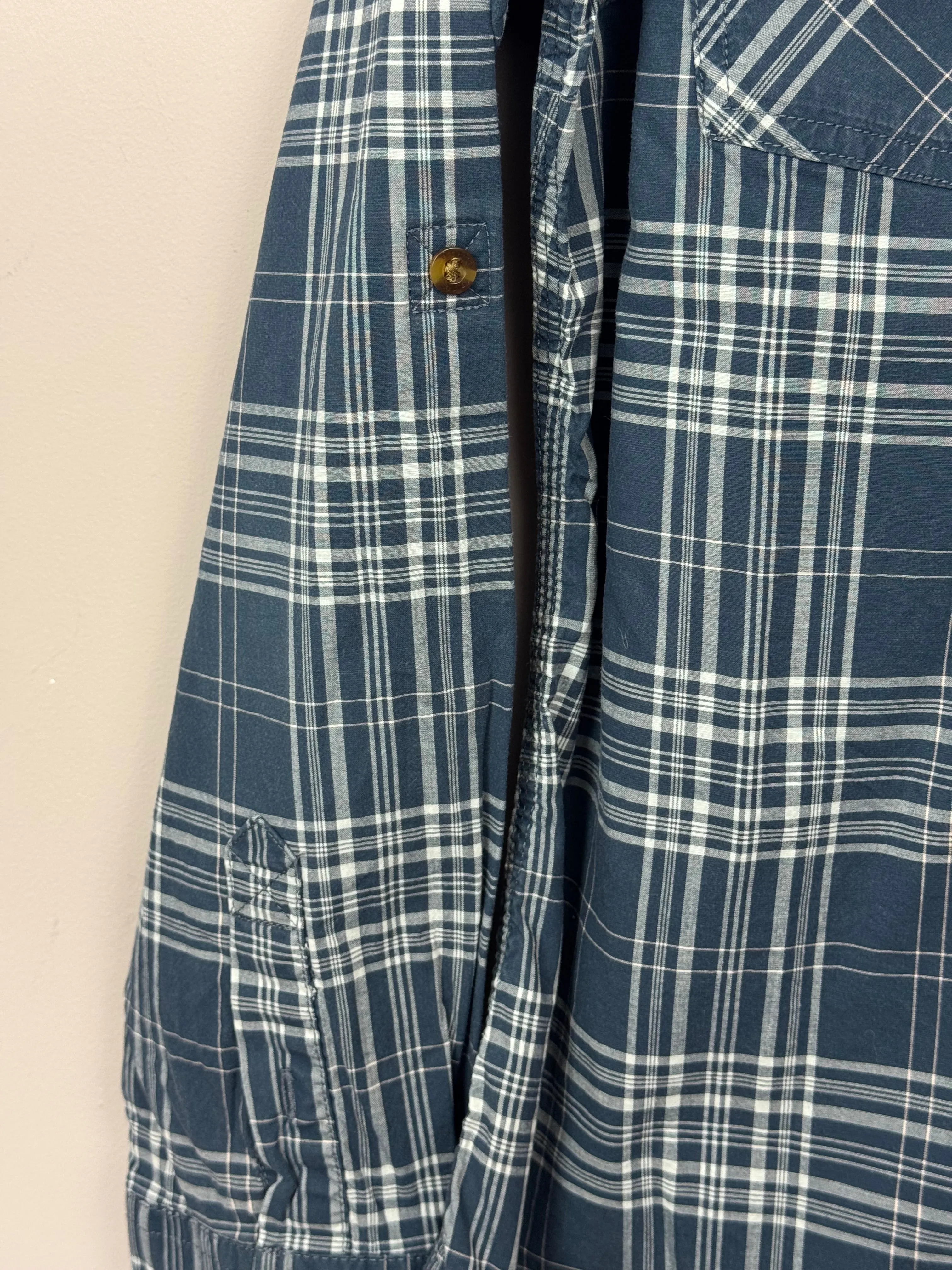 Carhartt Navy Check Shirt 12-14y