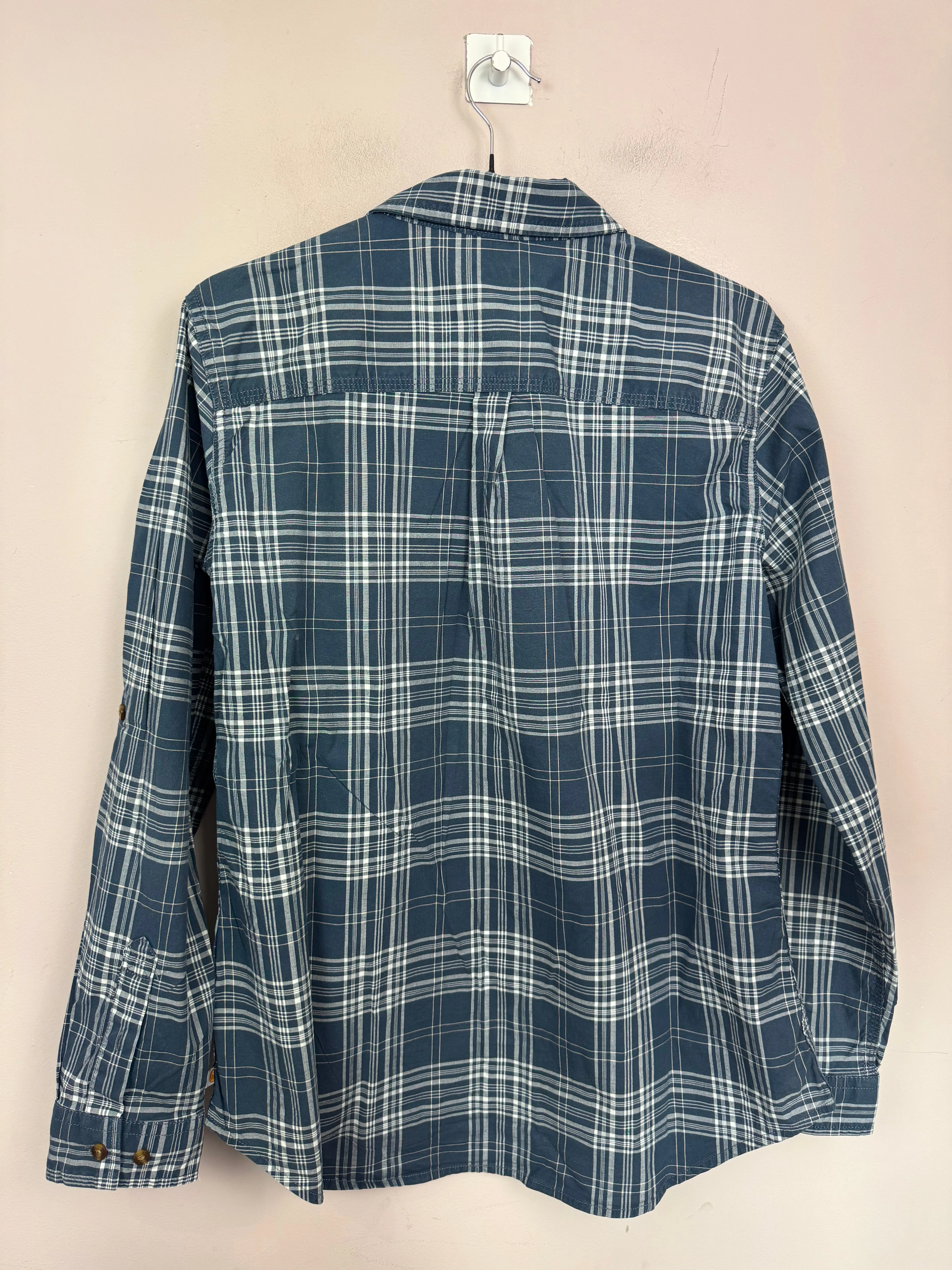 Carhartt Navy Check Shirt 12-14y