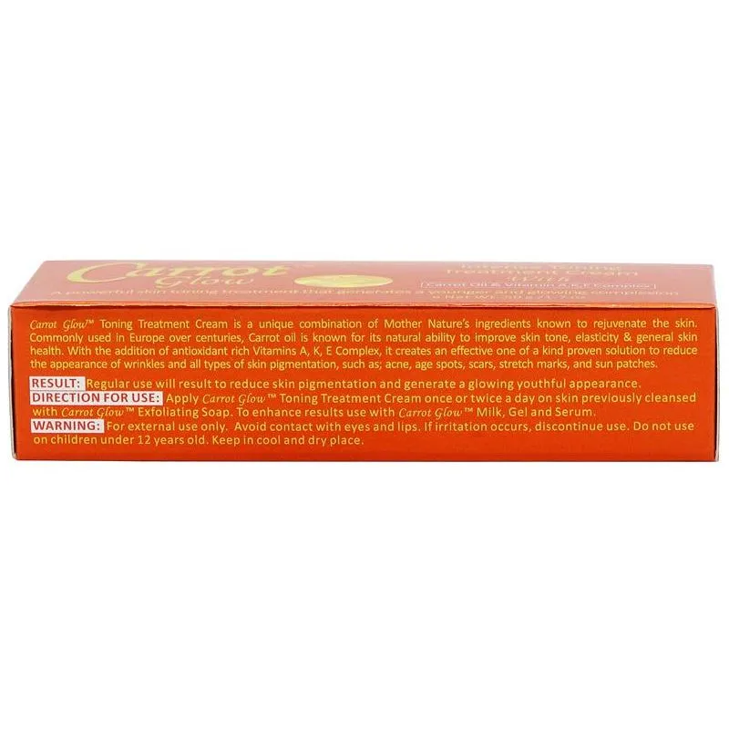 Carrot Glow Intense Toning Treatment Cream with Carrot Oil & Vitamin A,K,E Complex 50g