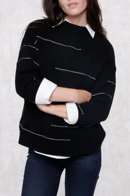 Cashmere Modern Striped Sweater
