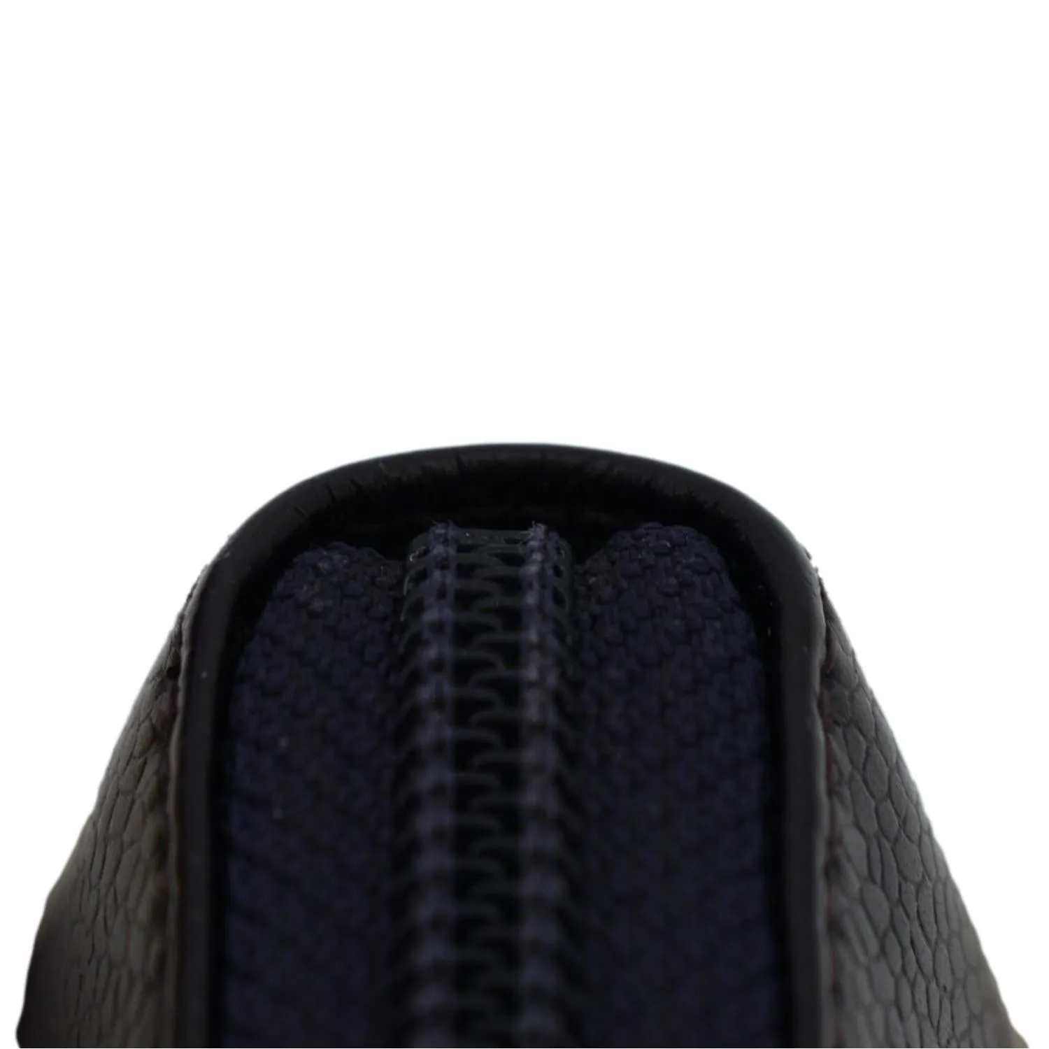 CHANEL O Key Pouch Timeless Caviar Leather Small Purse Purple