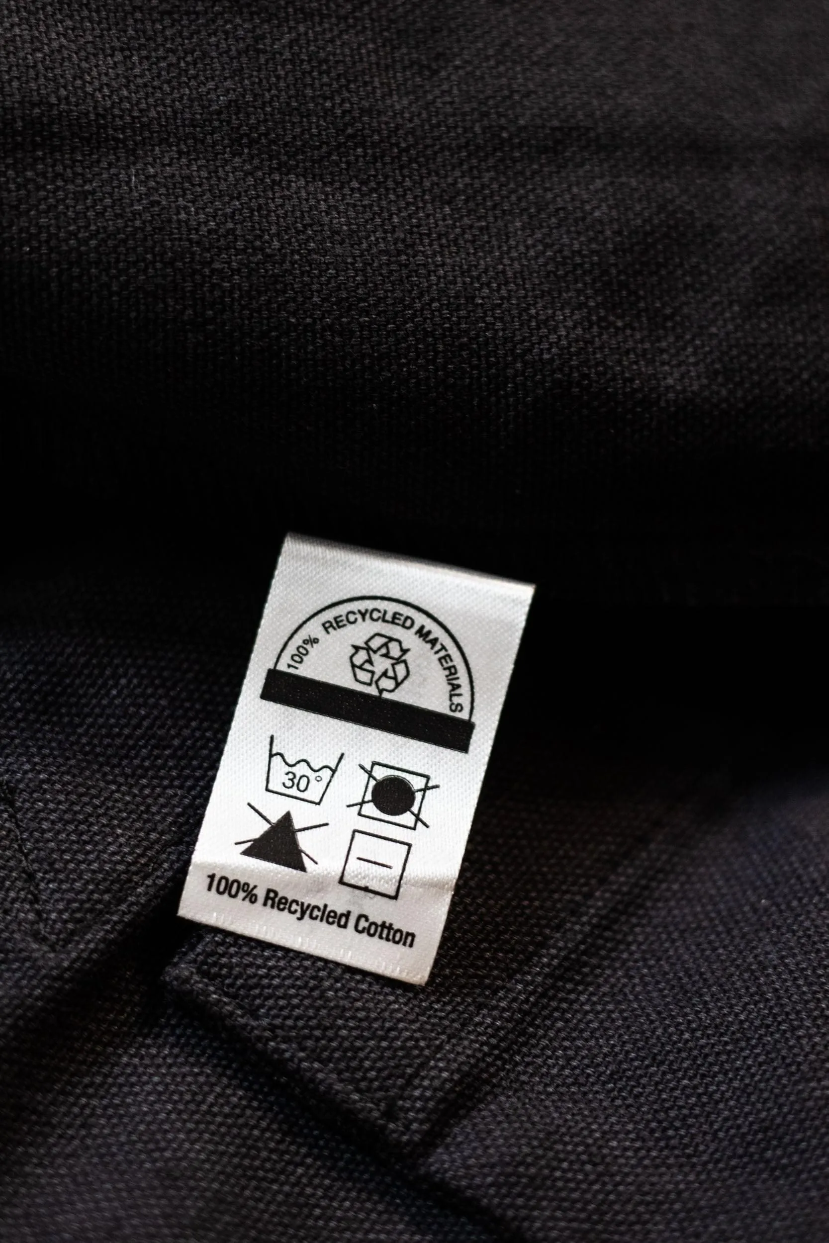 Charcoal 100% Recycled Cotton Everyday Tote - ESTd Logo