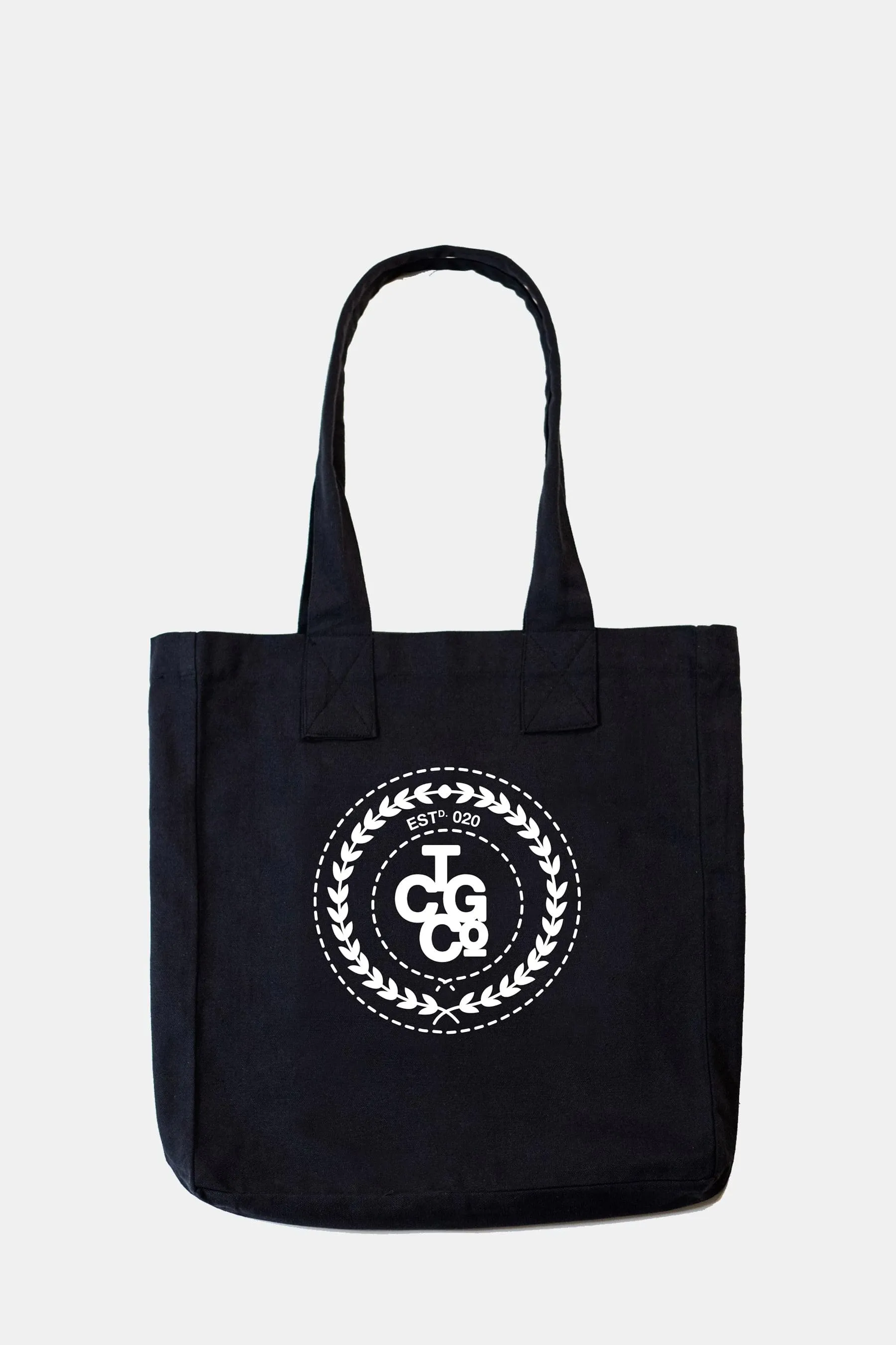 Charcoal 100% Recycled Cotton Everyday Tote - ESTd Logo