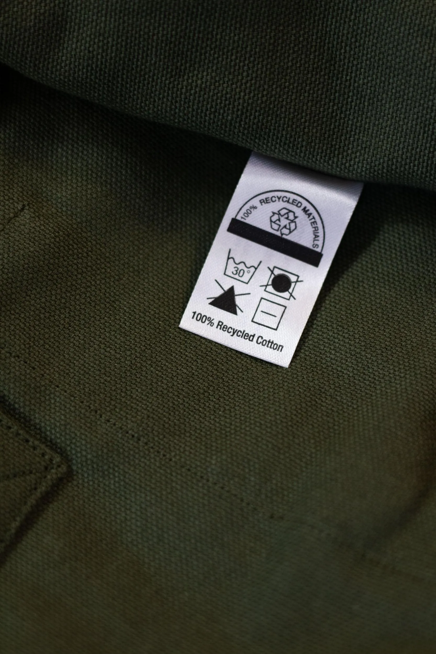 Charcoal 100% Recycled Cotton Market Tote - ESTd Logo