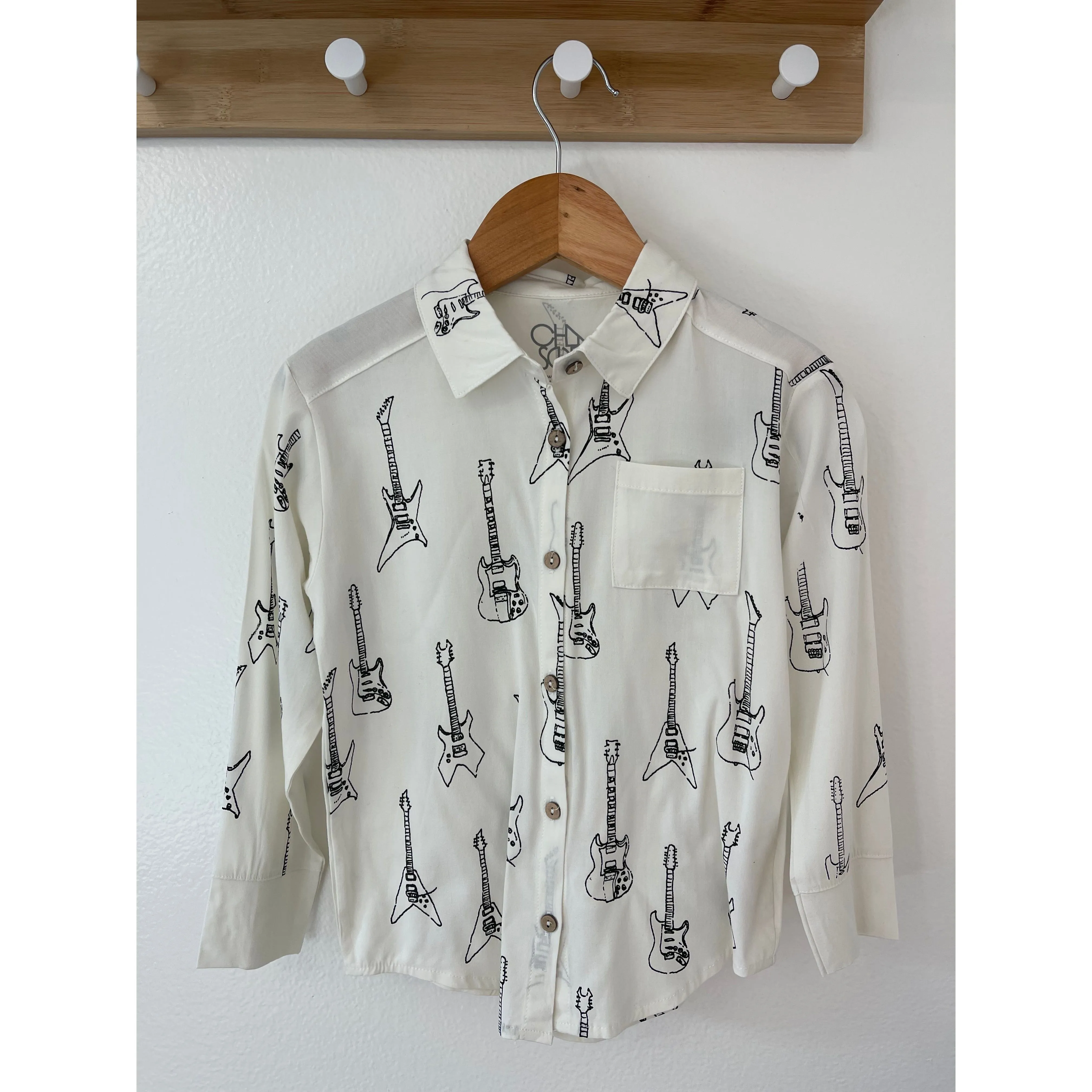 Chaser Kids Coastal Cloth Electric Guitars Button Down Salt