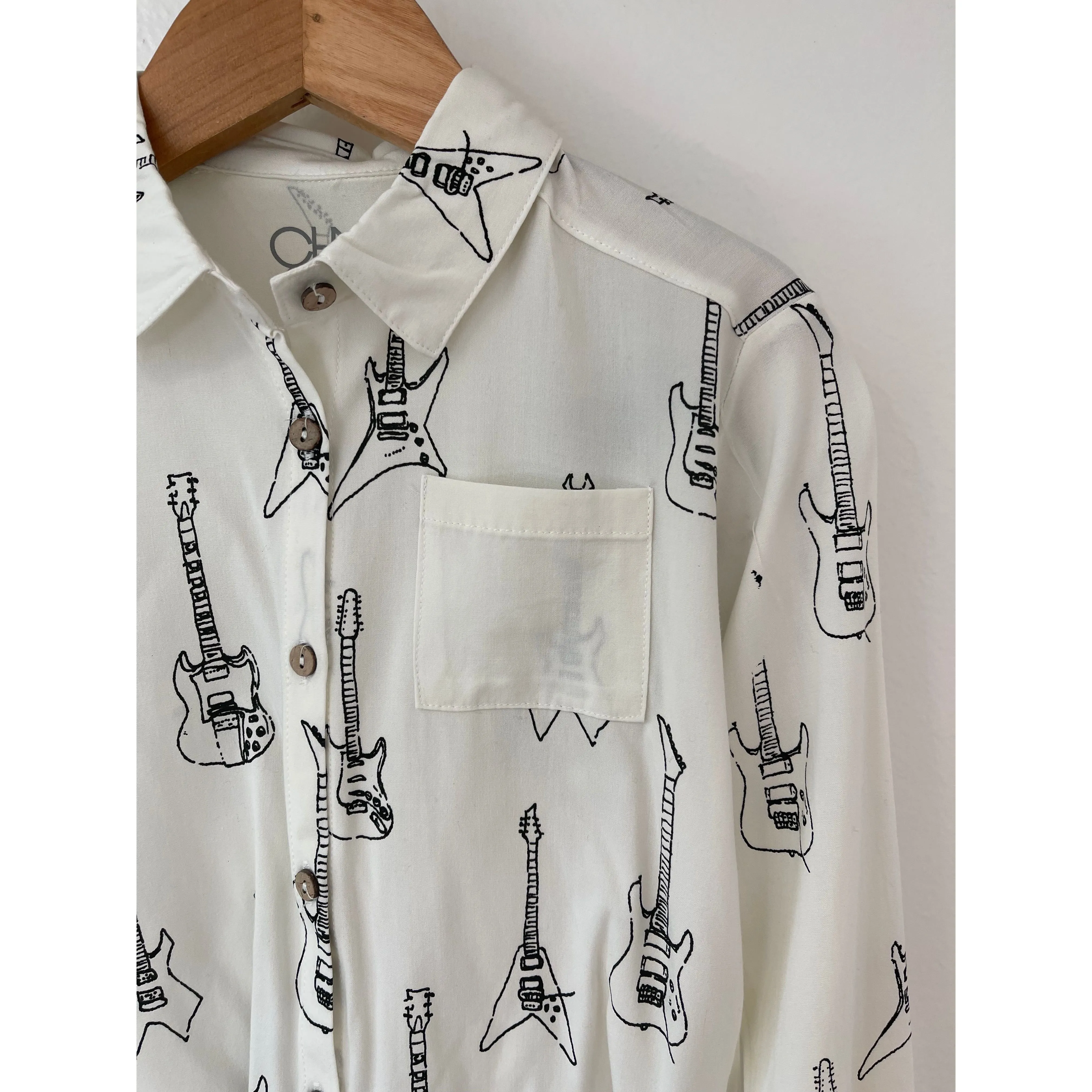 Chaser Kids Coastal Cloth Electric Guitars Button Down Salt