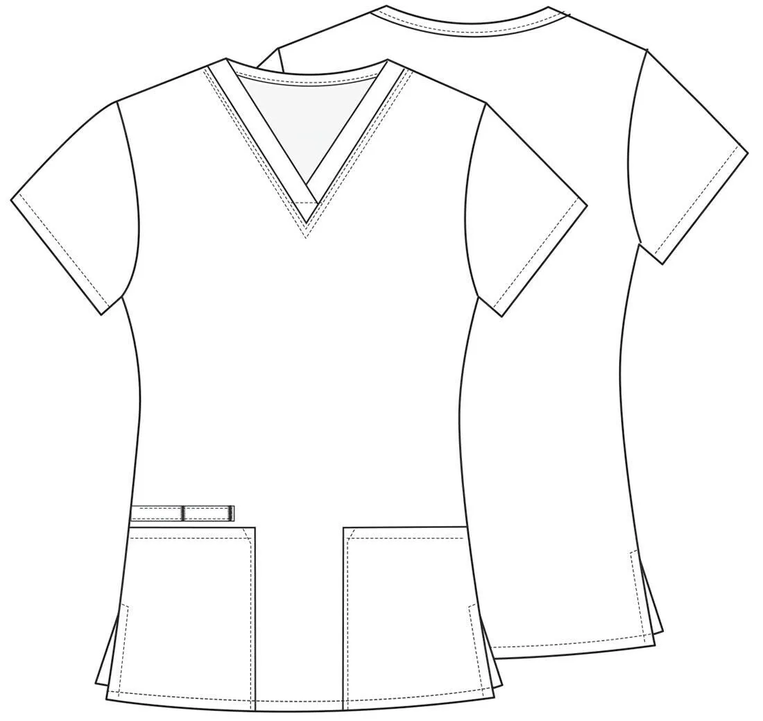 Cherokee Prints V-Neck Top (Earth day)