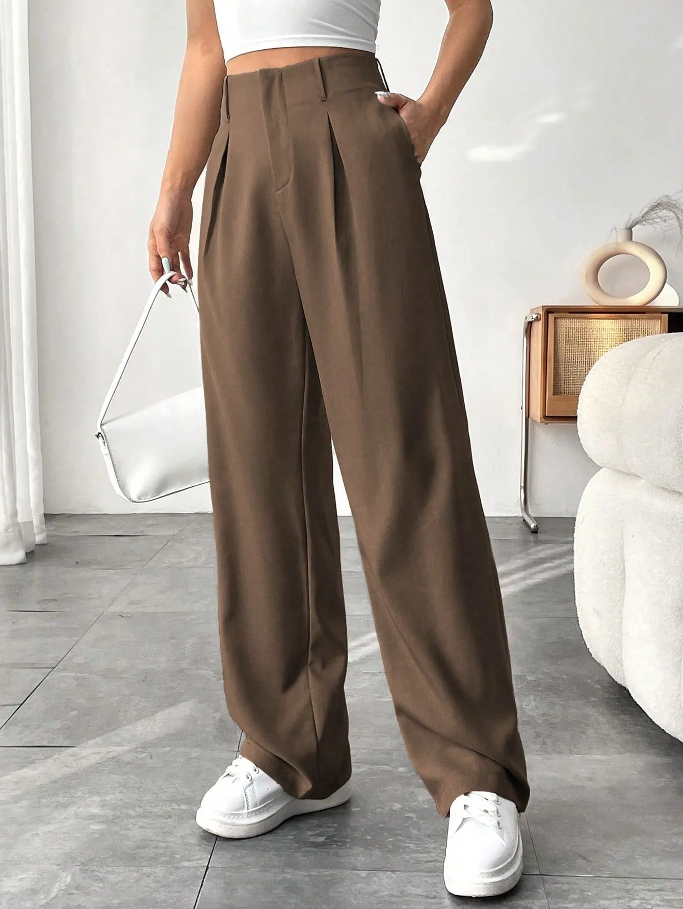 Cherry Vibes: Pantalones Anchos de Mujer en Unicolor 🌈
