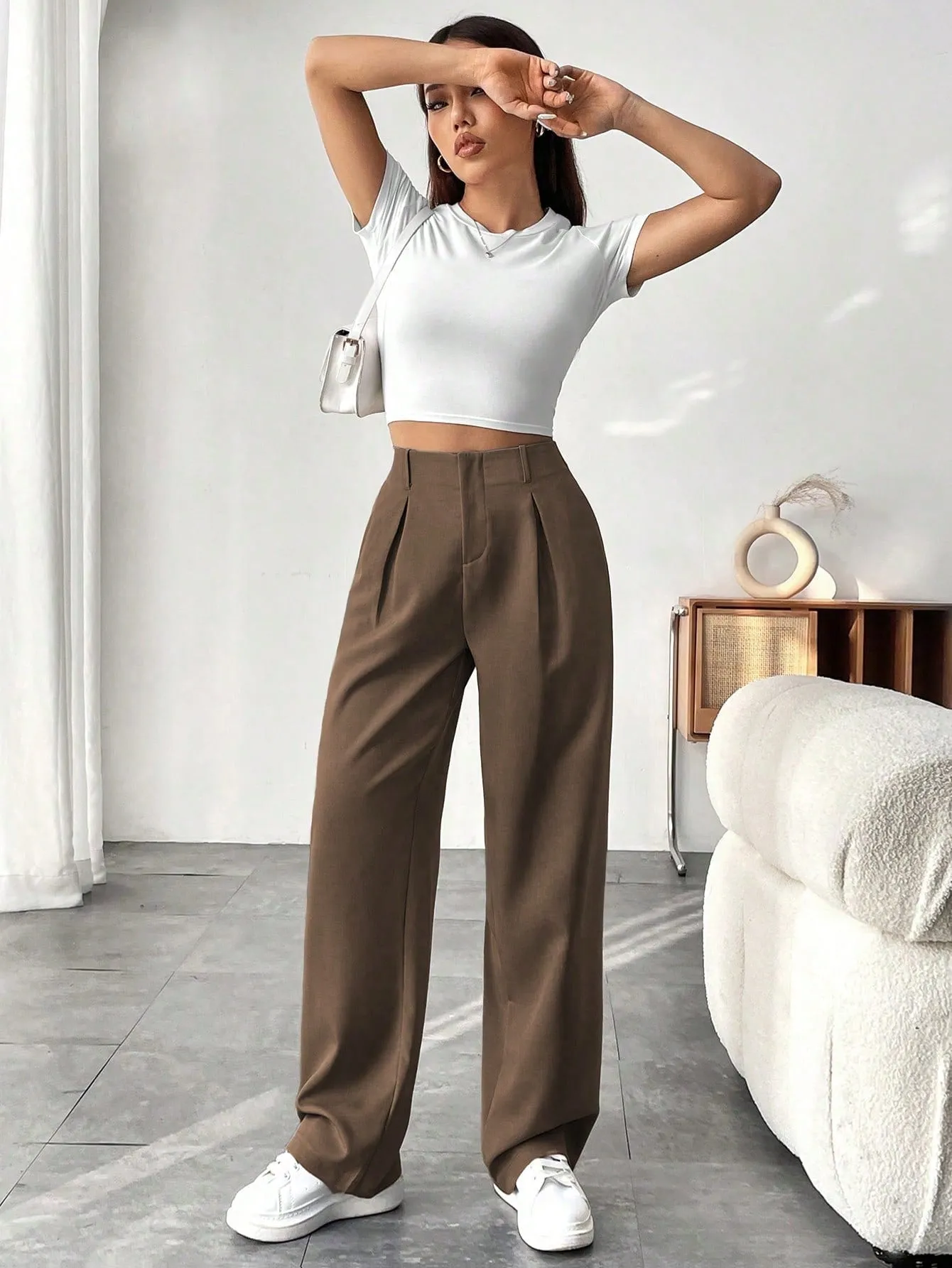 Cherry Vibes: Pantalones Anchos de Mujer en Unicolor 🌈