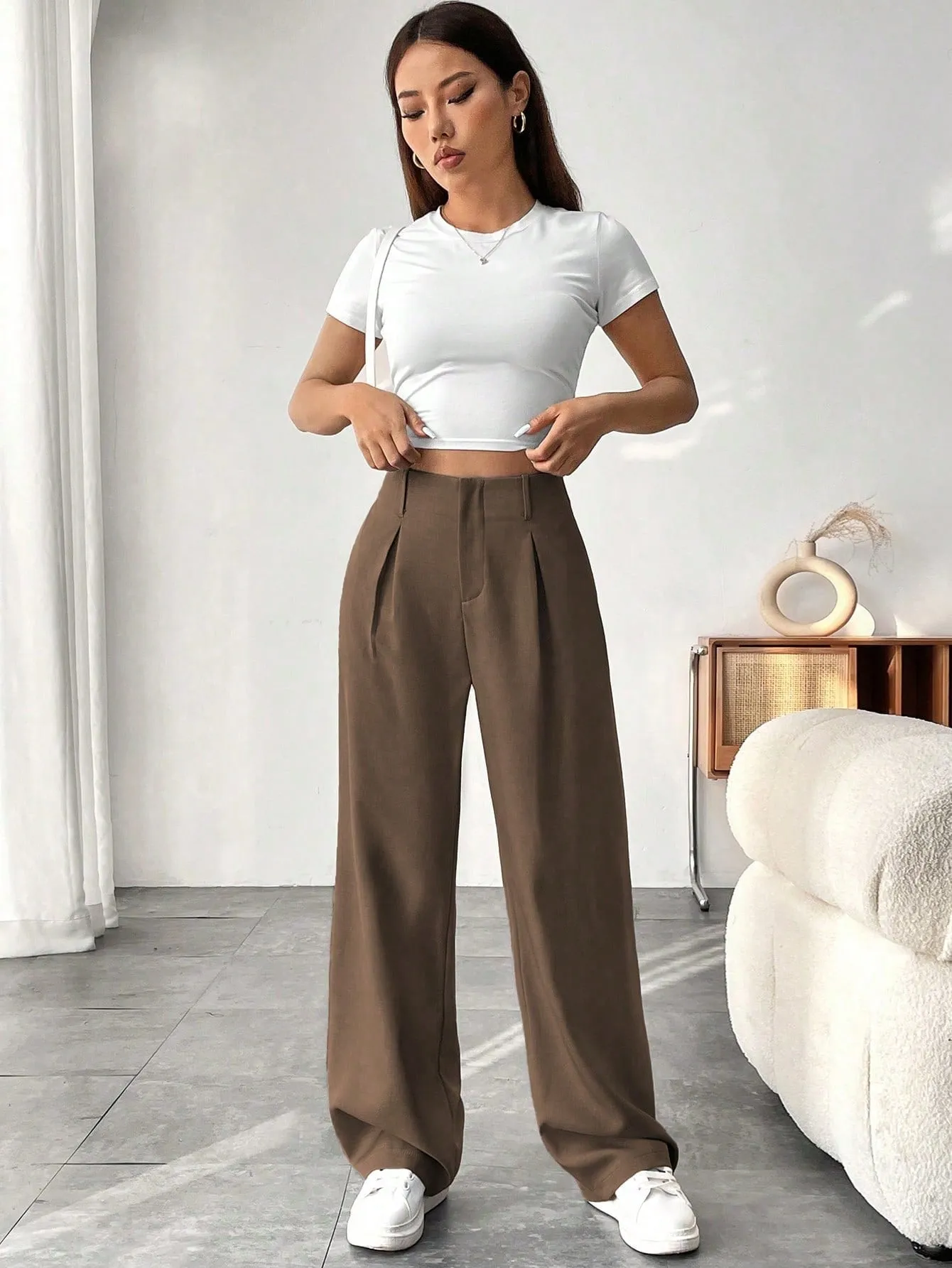 Cherry Vibes: Pantalones Anchos de Mujer en Unicolor 🌈