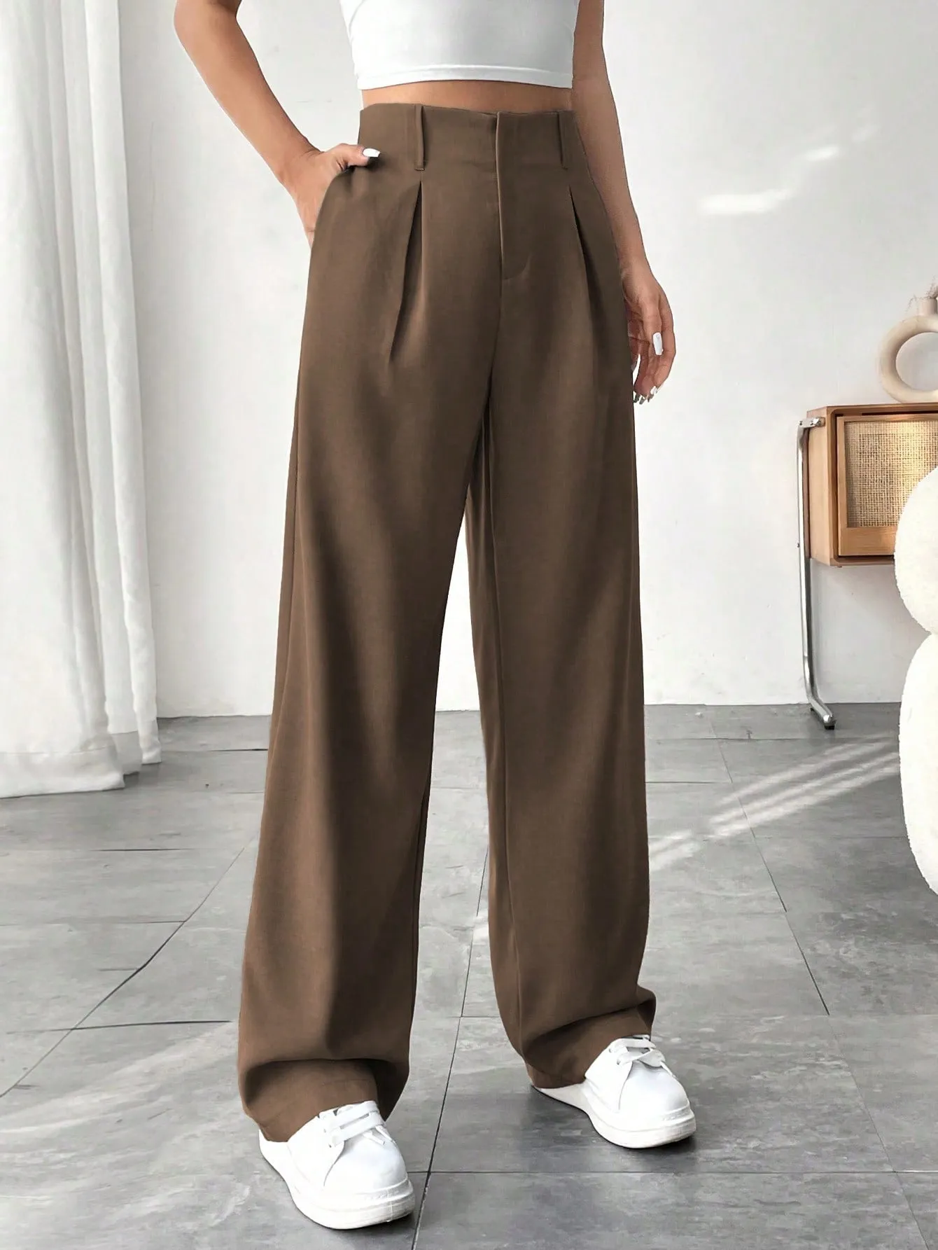 Cherry Vibes: Pantalones Anchos de Mujer en Unicolor 🌈