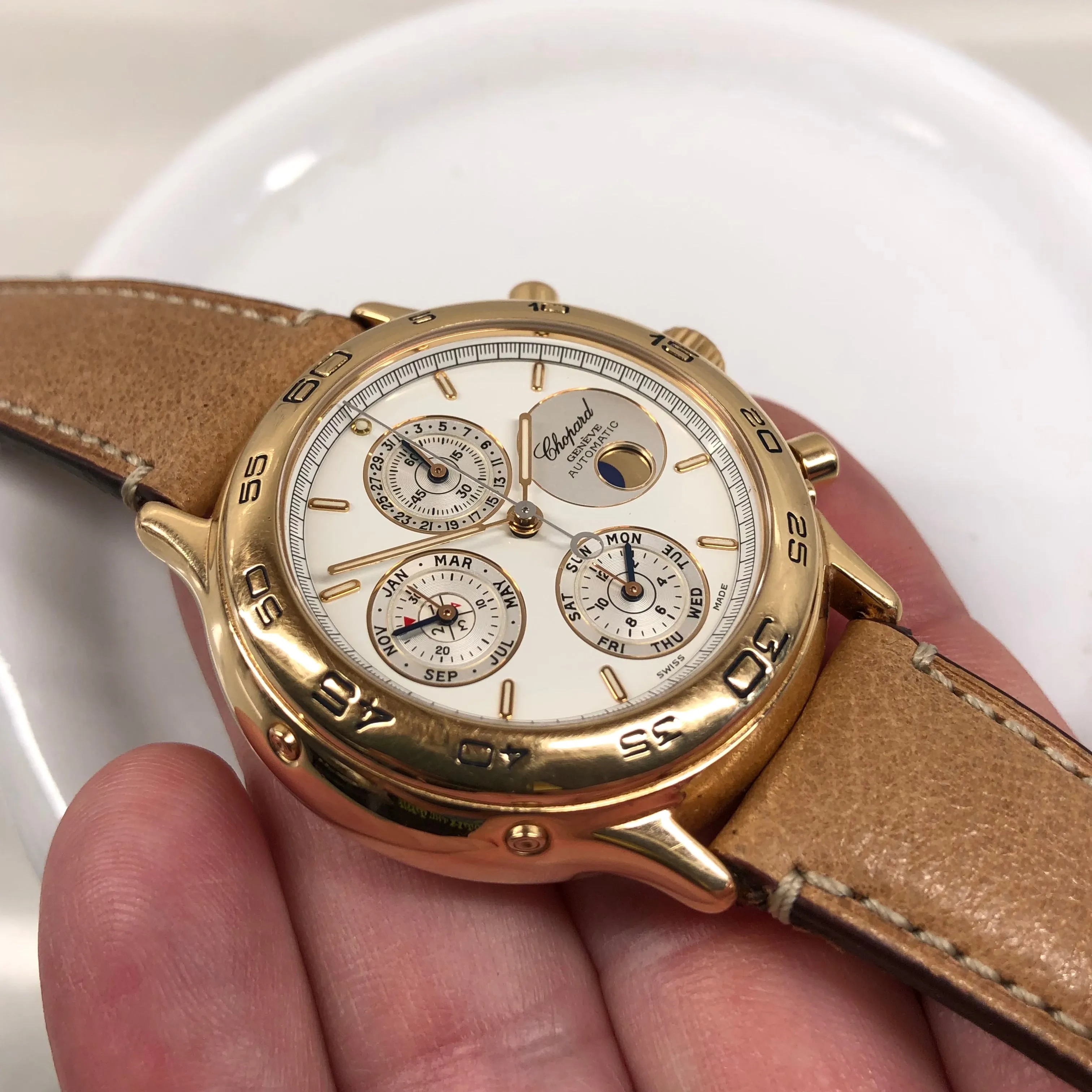 Chopard Classique Perpetual Calendar Chronograph 36/1208 41mm Automatic Limited Edition Wristwatch