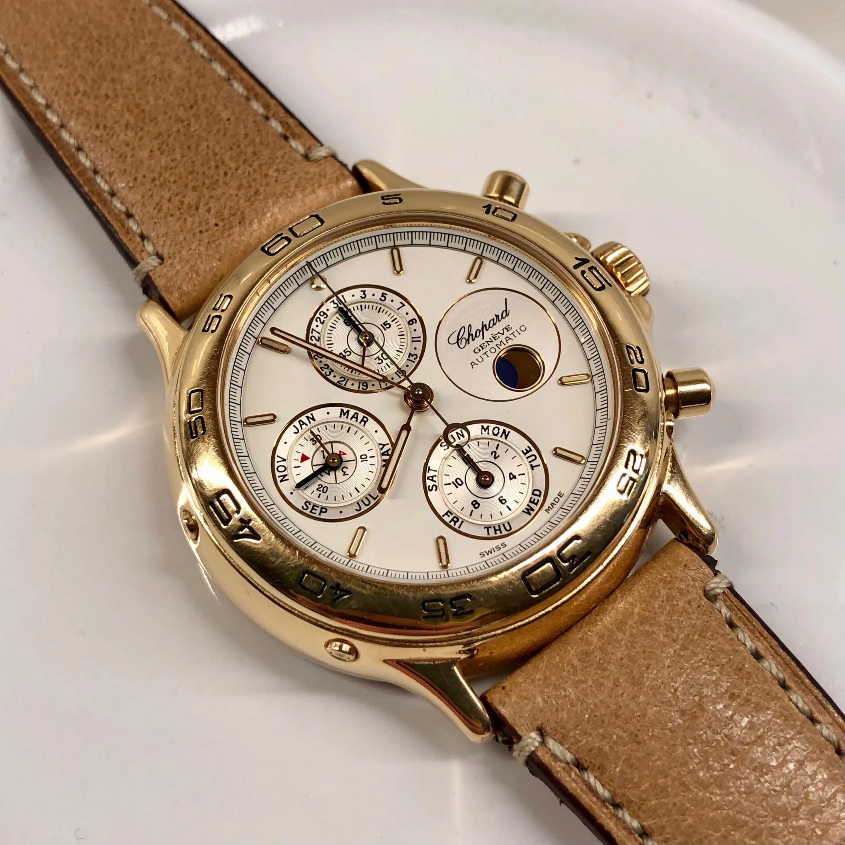 Chopard Classique Perpetual Calendar Chronograph 36/1208 41mm Automatic Limited Edition Wristwatch
