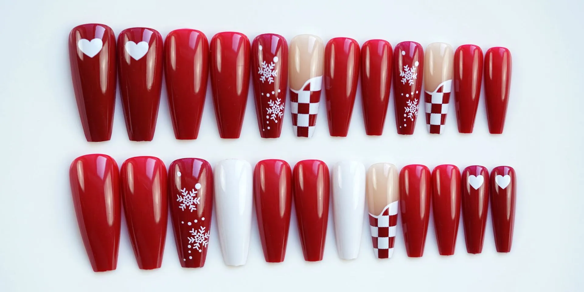 Christmas Coffin  elegant red with print