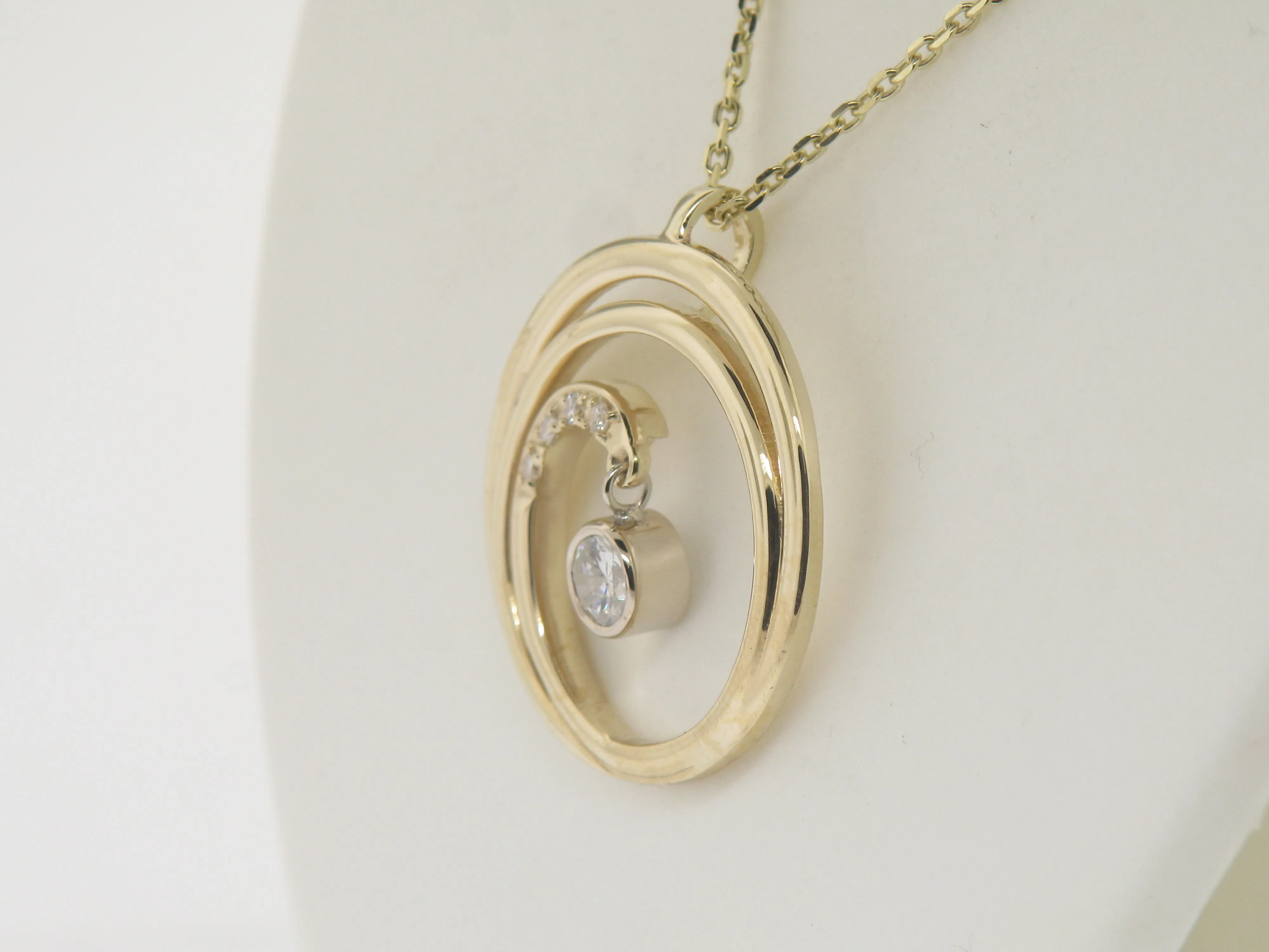 Circular Diamond Pendant