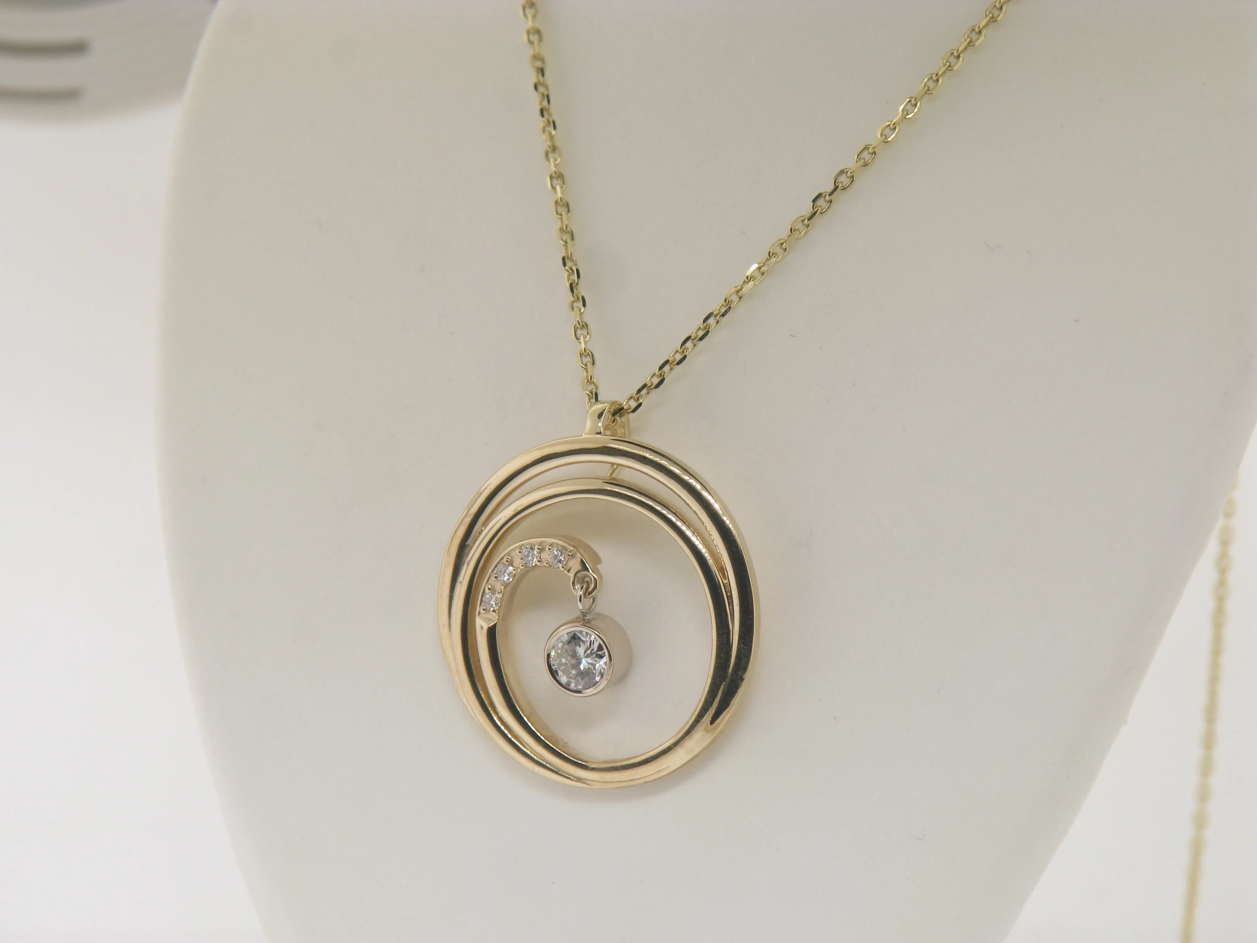 Circular Diamond Pendant