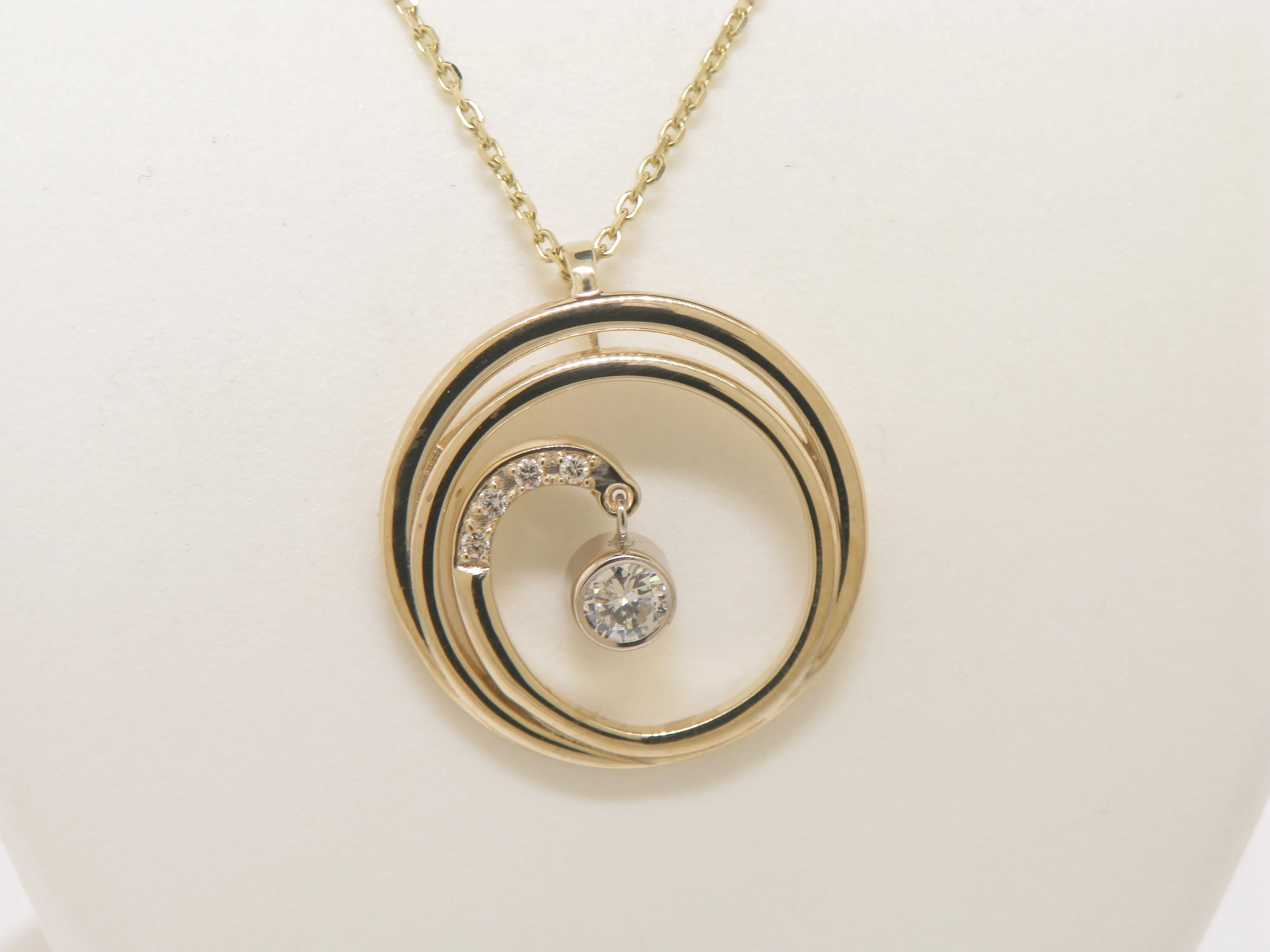 Circular Diamond Pendant