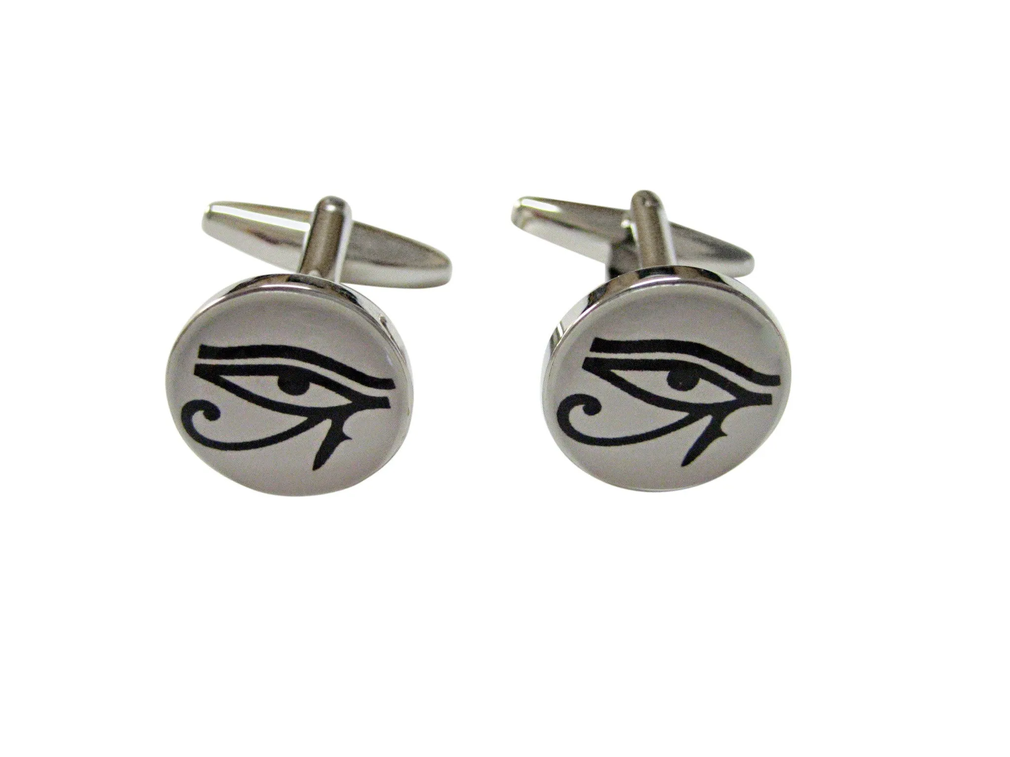 Circular Eye of Horus Cufflinks