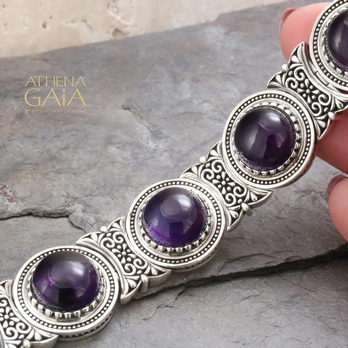 Circular Stone Bracelet