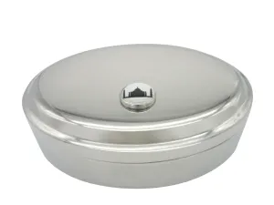 Circular Taj Mahal Pendant Oval Trinket Jewelry Box